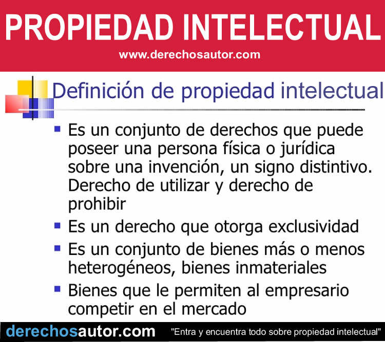 Propiedad intelectual: Definición